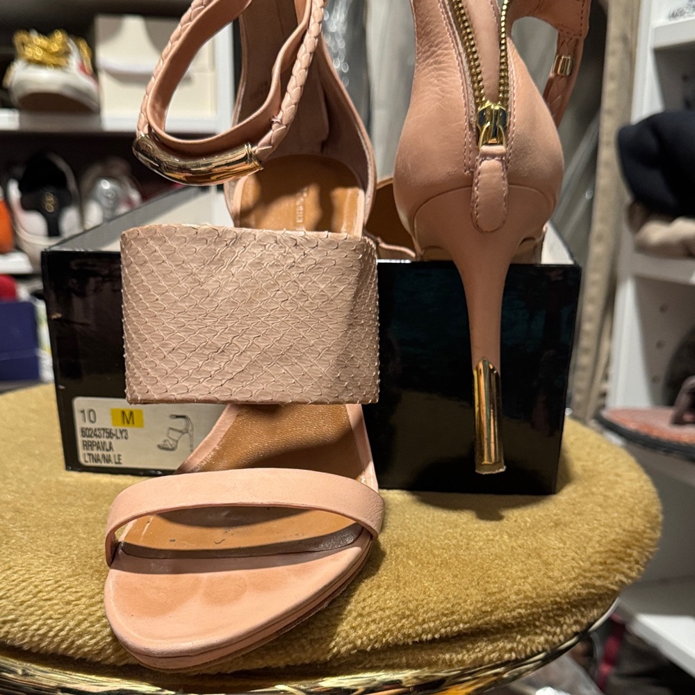 Elegant beige High Heel Sandals 10